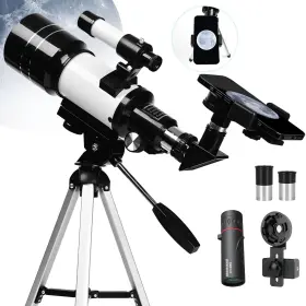 15x-150x Petlaoo 30700m Telescope For Kids 70mm Aperture Portable Refractor Telescopes Pr