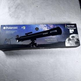 Polaroid It160x-noc It-160x 75x/150x Telescope Full Size Adjustable Tripod 3x Finder Set
