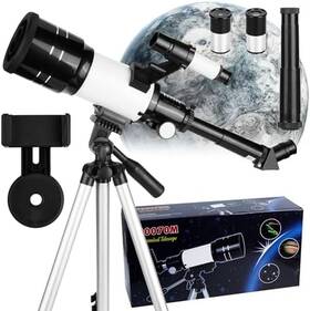 Rhergrac 313022581540 Beginner-friendly 70mm Astronomical Telescope With 300mm Focal Length Up To 150