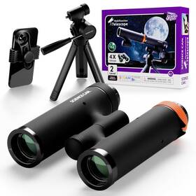 Science Can 1601052022gv0001 Binoculars For Kids And Beginners - 3 In 1 Portable Telescope With