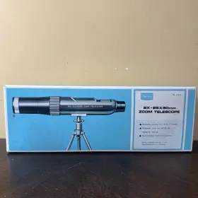 6313 Sears Vintage 8x -25x30mm Zoom Telescope No. With Original Box