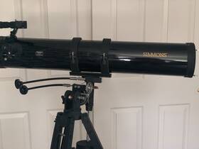 Simmons 6450 Telescope Model Plus Tripod Eyepieces Barlow Lens Moon Filter