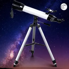 T90-800cf Skyoptik 90mm Telescope For Beginners Moon &planet Viewing With Smartphone Photo Adapter