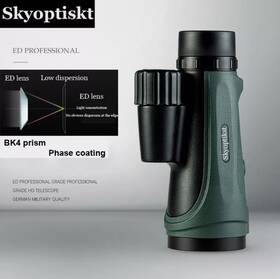 Skyoptikst 76584 12x50 Outdoor Waterproof Ed Telescopes Monocular Handheld Hd Bird Watching