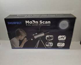 Smurfect 715834379382 Kids Lunar Telescope Moon Scan Portable Tripod 90x Magnification Box Damage