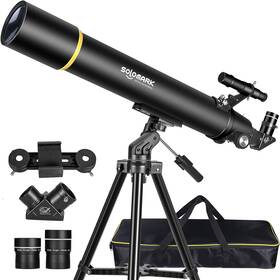 Solomark 80900-b Telescopes For Adults Astronomy 80mm Aperture 900mm Professional Refractor Tele