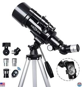 Stanley B09833mgrk 70mm Aperture 500mm Refracting Telescope For Kids And Adults Multi-coated Optics