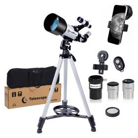 Synoriver 40070-2 Telescope 70mm Aperture 400mm Telescopes For Adults Astronomy Beginners Ful