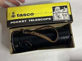 Tasco 1ate Vintage Pocket Telescope #1ate Meteorite Original Box Japan 1966