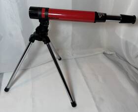 Tasco 1tpn Inch Red Tabletop Beginner Telescope On Tripod Kids Starter Scope