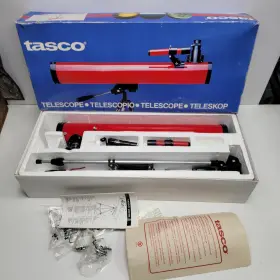 33tr Tasco Barely Used - Vintage Red #33tr Telescope 33 Tr In Original Box 33tr Tasco Barely Used - Vintage Red #33tr Telescope 33 Tr In Original Box