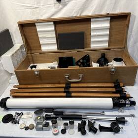 Tasco 57500 Vintage 7te-5 60mm X 1000mm Astronomical Telescope Reg No Read Desc