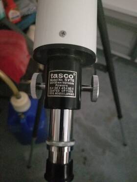 Tasco 5vte Telescope With Tripod. No Reserve
