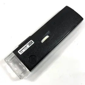 9704 Tasco 30 Power Illuminated Pocket Microscope Model 1993 9704 Tasco 30 Power Illuminated Pocket Microscope Model 1993