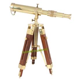 Thor Instruments Kg2320 Vintage Brass Nautical Telescope On Tripod Stand Desktop Outdoor Ad