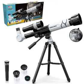 Timisea 770651382212 50mm Refractor Telescope 360mm With Tripod Comet Explorer Kids Beginner - White