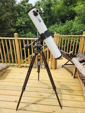 Towa 0122 Vintage 1970s Japan Sears 4.5 Inch With Clock Drive Astronomical Telescope