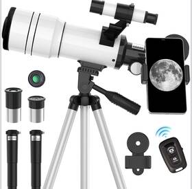 Toyerbee Refractor-15x-150x-w Telescope For Adults&kids 70mm Aperture Astronomical Refractor-15x-150x-w/remote