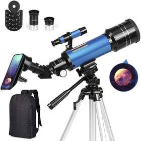 Tuword Tuword-40070 Telescope 70mm Aperture 400mm Az Mount Astronomical Refracting Telesc