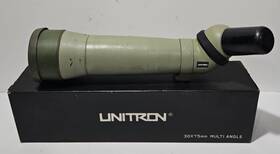 Unitrons 304r Vtg Unitron 30x75mm Multiangle Metal Competition Spotting Telescope W Box