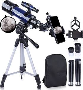 Uscamel 313115712790 70mm Refractor Telescope For Astronomy With Tripod And Phone Adapter