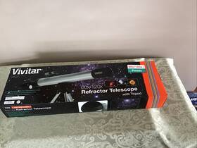 Vivitar Viv-tel-120x 60x/120x Refractor Telescope With Tripod Nib