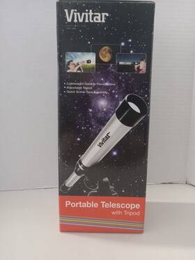 Vivitar Viv-tel-30300 Portable Telescope With Tripod New Open Box