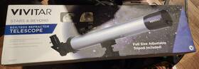 Vivitar Viv-tel-50600 Refractor Telescope With Tripod 60x/120x Model Viv-tel-50600. Open Box