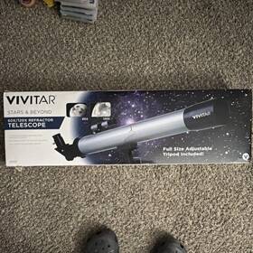 Vivitar Vivtel50600n-noc Stars And Beyond 120x Refractor Telescope With Adjustable Tripod