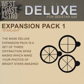 West Coast Astro S30-0004 Zwo Seestar S30 - Deluxe Expansion Pack 1 Diffraction Spike Masks