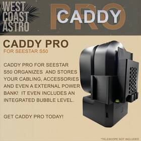 West Coast Astro S50-1004 Zwo Seestar S50 - Caddy Pro Storage With Integrated Bubble Level