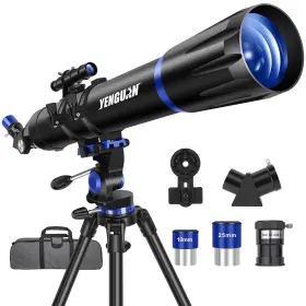 Yenguan-90800 Yenguan Telescope For Adults And Kids 90mm Aperture 800mm Refractor Professional Telesc Yenguan-90800 Yenguan Telescope For Adults And Kids 90mm Aperture 800mm Refractor Professional Telesc