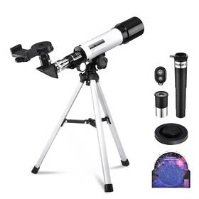 Yescom 01rtc002-36050-07 360x50mm Refractor Astronomical Telescope Eyepieces Tripod Barlow Lens For Kids