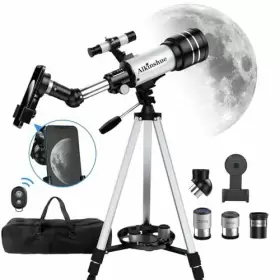 Yiwushi Lingrui Optical Instrument Co. Ltd. 445026859899 Telescope 70mm Aperture 300mm - Refractortelescope For Astronomy Enthusiasts And Yiwushi Lingrui Optical Instrument Co. Ltd. 445026859899 Telescope 70mm Aperture 300mm - Refractortelescope For Astronomy Enthusiasts And