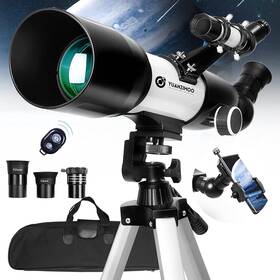 Yuanzimoo 925810081640 Telescope 70 Mm Aperture 400 Refractor Astronomical Portable For