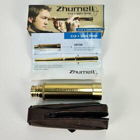 Zhumell 808105900160 Spyglass Telescope 25x30 Bronze Finish - Tested / Box And Case Included