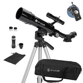 Zhumell 853555008409 - 50mm Portable Refractor Telescope Coated Glass Optics Ideal Tel