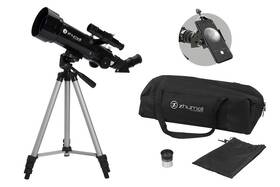 Zhumell 853555008423 70mm Portable Refractor Telescope - Coated Glass Optics Ideal F
