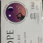 Telescope Galileoscope 50-MM 2 Inch F/10 Refractor Kit Easyassembly New Box Open. Price: $60.00.