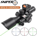 Sniper Rifle Scope 2.5-10X40 Compact With Laser Red Dot Combo New. Price: $189.00.