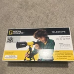 National Geographic Refractor Telescope 18X-180X Durable Metal Tube Glass Lenses Open. Price: $35.00.