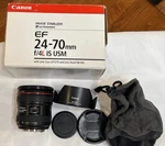 Extras! + Original Box Pro Canon Ef 24-70MM F/4 Is Usm Zoom Camera Lens Used. Price: $434.99.