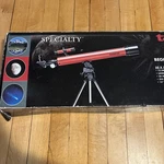 Tasco Telescope Adjustable Tripod Mount Aluminum 50X50MM Model 45T Red Beginner Used. Price: $18.99.