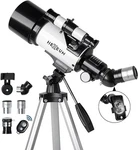 Hexeum Telescope For Kids & Adults 70MM Aperture 500MM Mount AZ50070 - White Open. Price: $45.73.