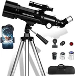 Telescope For Adults Astronomy, 70MM Aperture 400MM Focal Length Portable New. Price: $132.99.