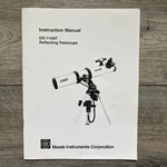 Meade Instruments DS-114AT Reflecting Telescope Instruction Manual Used. Price: $14.99.