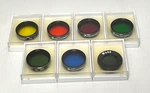Lot Of 7 Celestron Telescope Filters: Color 21 56 58A 80A & Moon 1.25" Used. Price: $28.99.
