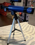 Nasa Blue Refractor Telescope Altazimuth Mount With Tripod Used. Price: $29.99.