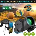 80X100 Monocular Binoculars Day Night Vision BAK4 Prism High Power Waterproof New. Price: $9.39.