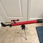 Tasco Red Refractor Telescope Altazimuth Tripod Led Dot Finderscope Mounted Open. Price: $40.00.
